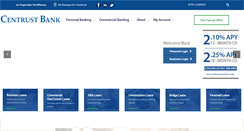 Desktop Screenshot of centrustbank.com