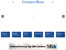 Tablet Screenshot of centrustbank.com